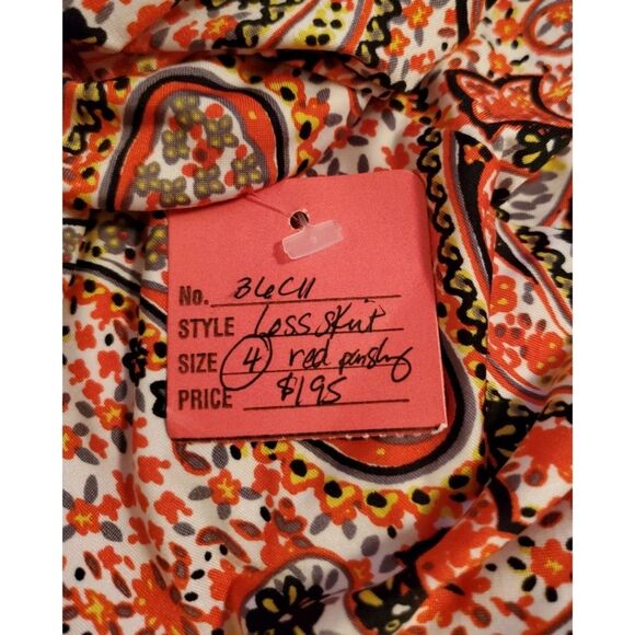 Sassia Red Paisley Skirt Size 4/6 NWT - Picture 6 of 7